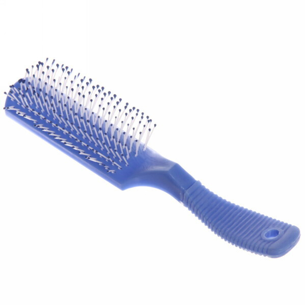 Расческа массажная «Польза», цвет микс, с рифленой ручкой, 20см