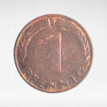 Germany, 1 Pfennig - Bank of German States, 1948, (Karlsruhe Mint - "G"), VF