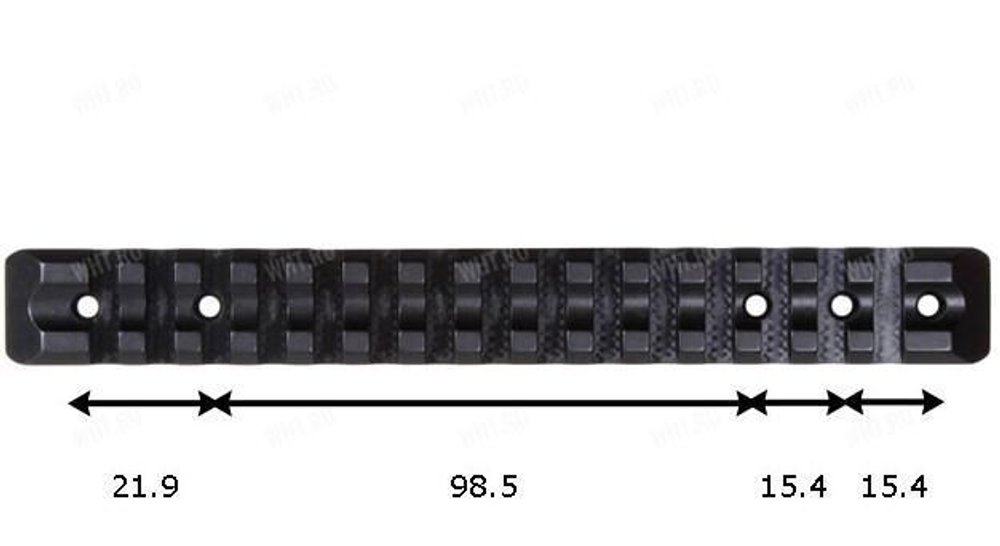 Единая база Picatinny Recknagel на H&K SLB 2000, сталь