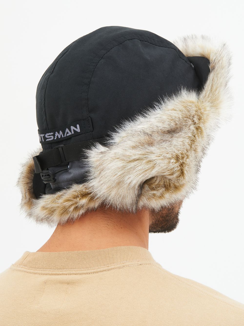 Шапка ушанка зимняя Горка-Люкс ткань Исландия цвет Серый