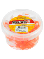 Твистер несъедобный Helios Credo 3,35"/8,5 см White & Green 100шт. (HS-11-016-N)