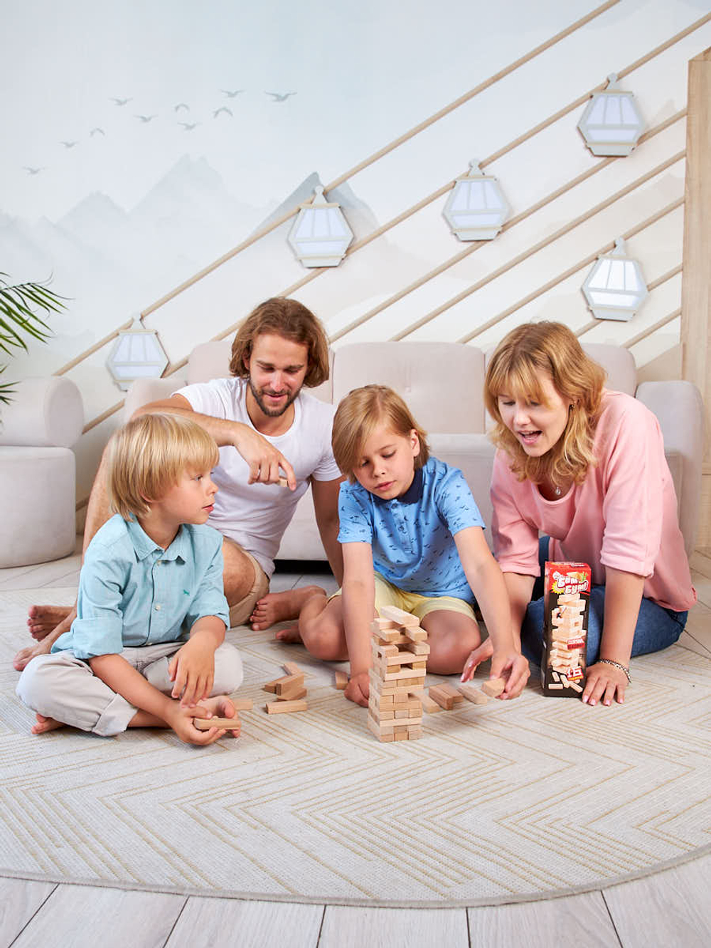 Бам-бум Падающая башня с фантами арт 01741 (Десятое королевство)