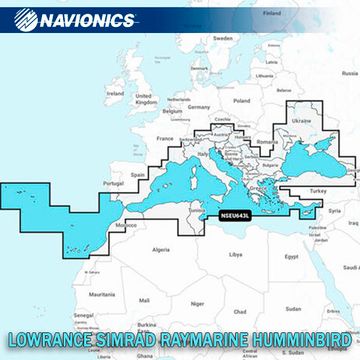 Navionics+ EU063L / 43XG Черное, Азовское, Средиземное море карта глубин для Lowrance / Simrad / Raymarine / Humminbird (microSD)