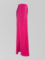 Юбка атласная удлиненная на молнии сбоку