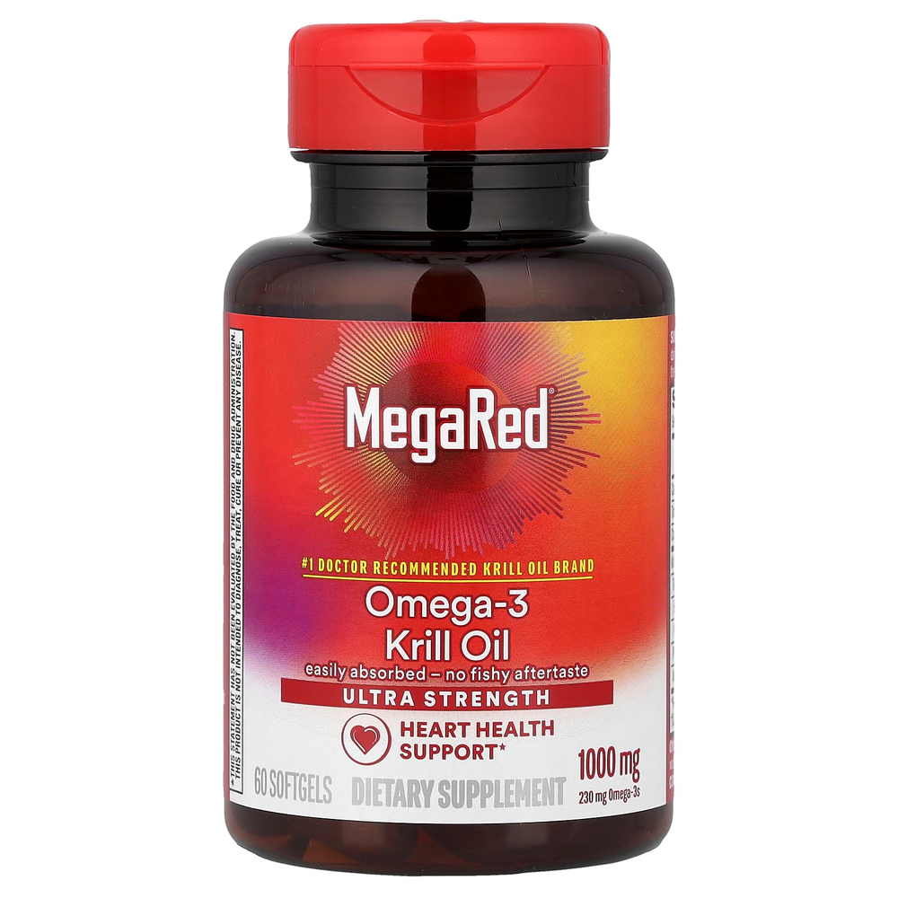 Schiff, MegaRed®, масло криля с омега-3, 1000 мг, 60 капсул