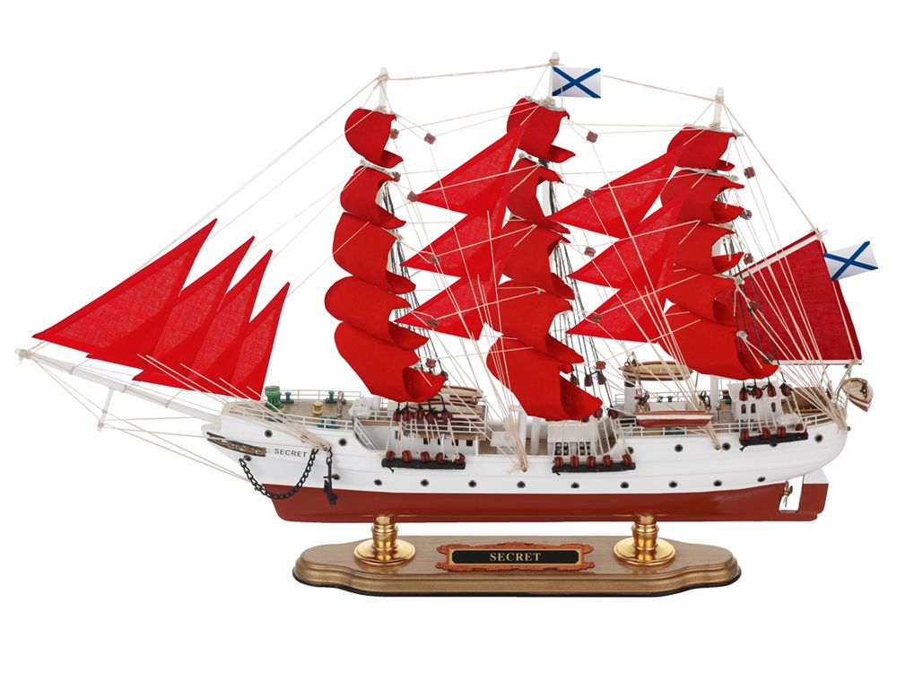 Meteor Lights Модель парусника Secret / Алые Паруса, 52 см