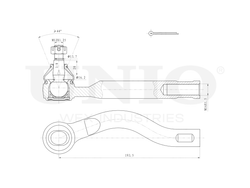 Наконечник рулевой правый UNIO SSP-10151