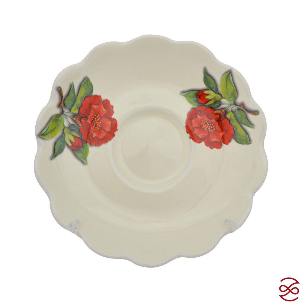 Подставка для яиц с блюдцем и ложечкой NUOVA CER Гранат 9см