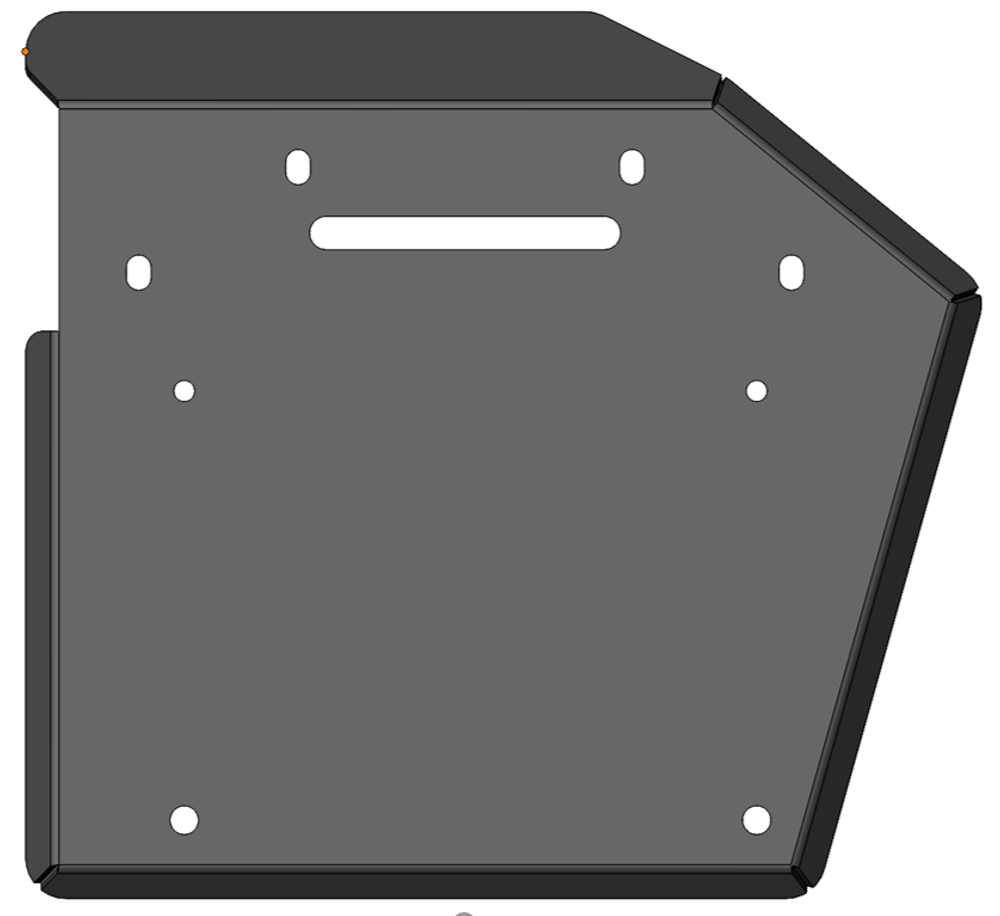 Пластина крепления колес оси Y левая Master v2