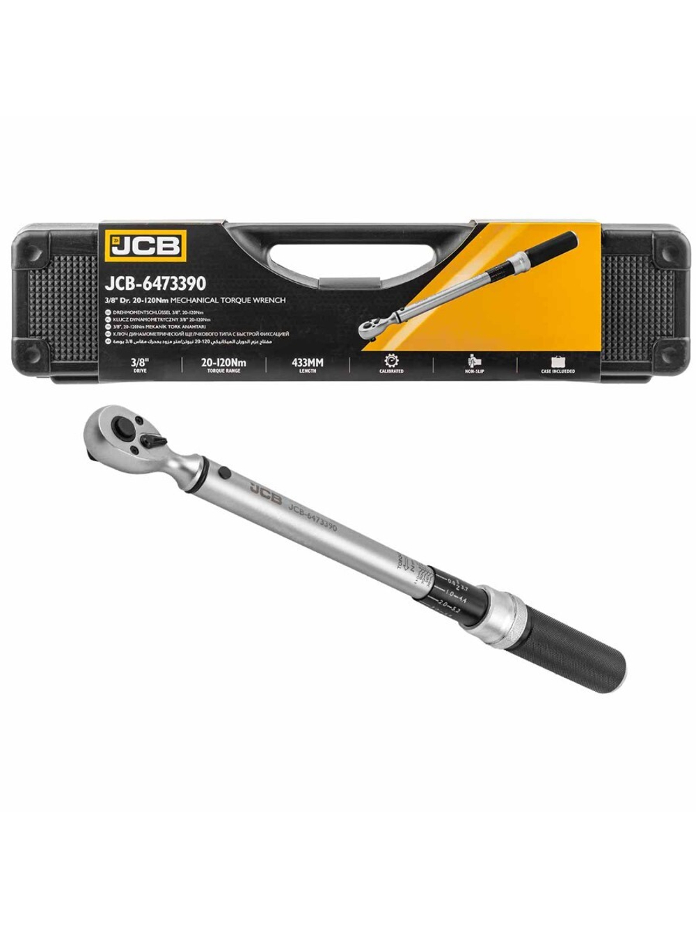 Ключ моментный 20-120Нм, 3/8'' JCB JCB-6473390