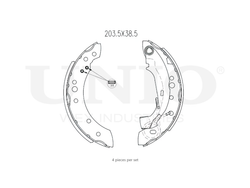 Колодки тормозные бараб. задние UNIO BRP-10066