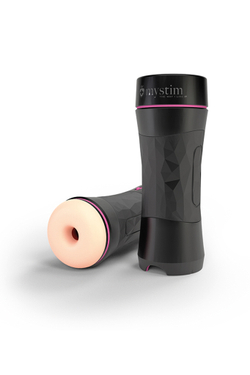 Мастурбатор Mystim OH PUSH ME Donut,TPE, телесный, 21,5 см