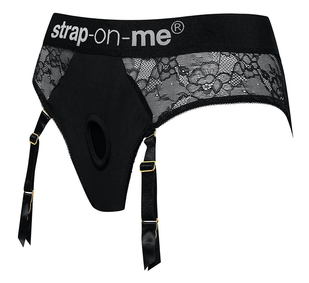 Черные трусики для насадок Diva Lingerie Harness - size M (Размер: M) (Цвет: черный)