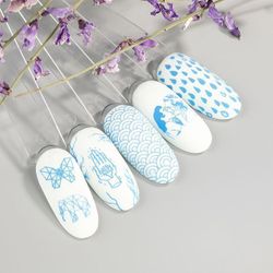 Swanky Stamping Лак для стемпинга S25 небесно-голубой, 6м