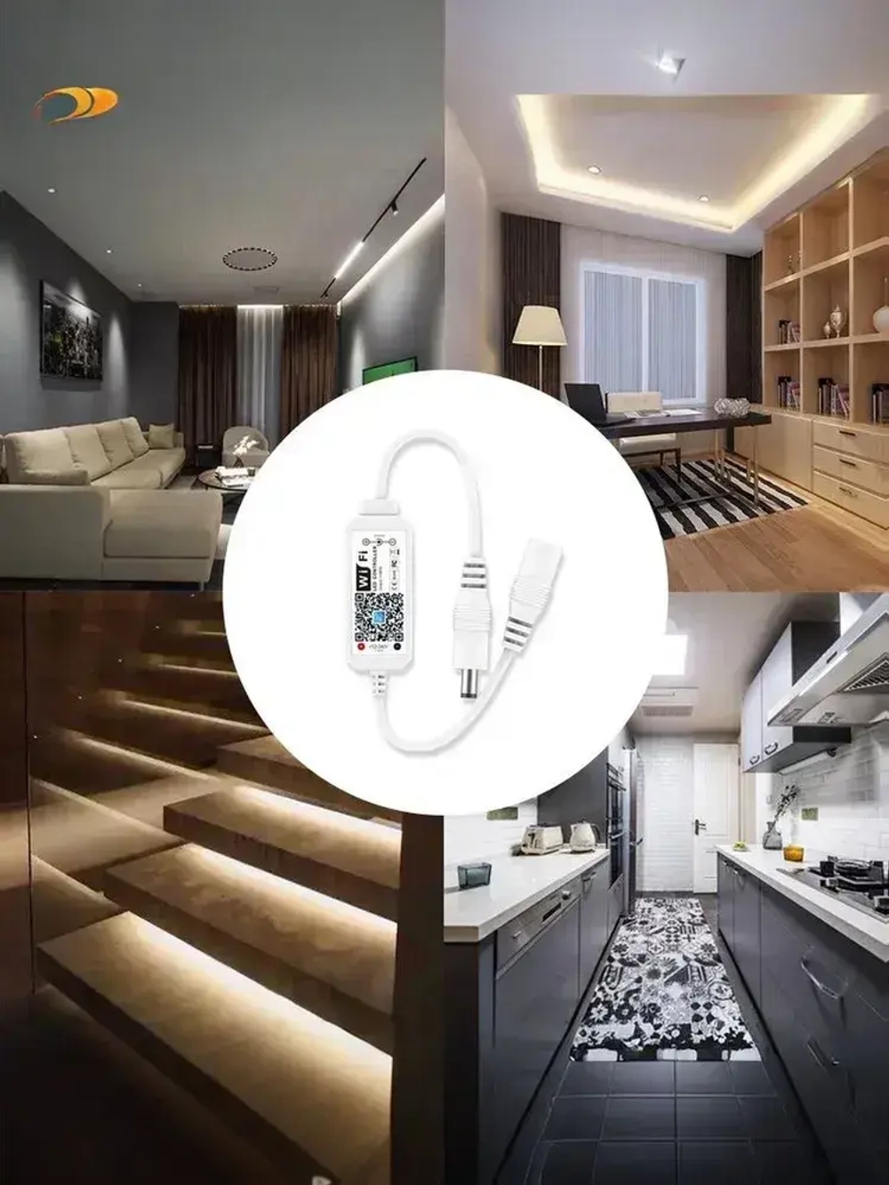 Умный WIFI диммер-контроллер для светодиодной ленты для Алисы 12-24V голосовое управление светом