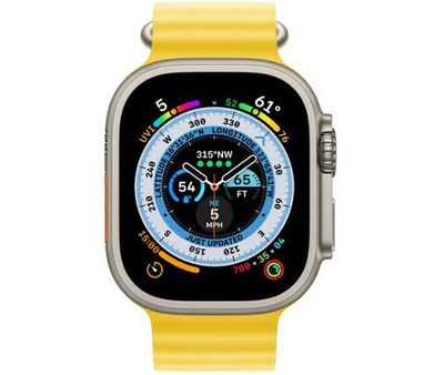 Умные часы Apple Watch Ultra GPS + Cellular, 49mm Titanium Case with Yellow Ocean Band