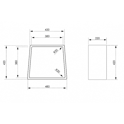 Стульчик для ванной Abber Stein AS1638MB Черный матовый