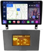 Магнитола для Opel Antara 2006-2015 (перенос БК вниз, серая) - FarCar BM9-2K-7282S монитор 9.5" 2K QLED на Android 14, TS10, 4+32Гб, CarPlay, 4G SIM-слот