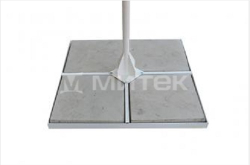 Зонт Митек Ø 4,0 м с воланом (стальной каркас с подставкой, стойка 50мм, 8 спиц 30х15мм, тент OXF 300D) порошковая краска