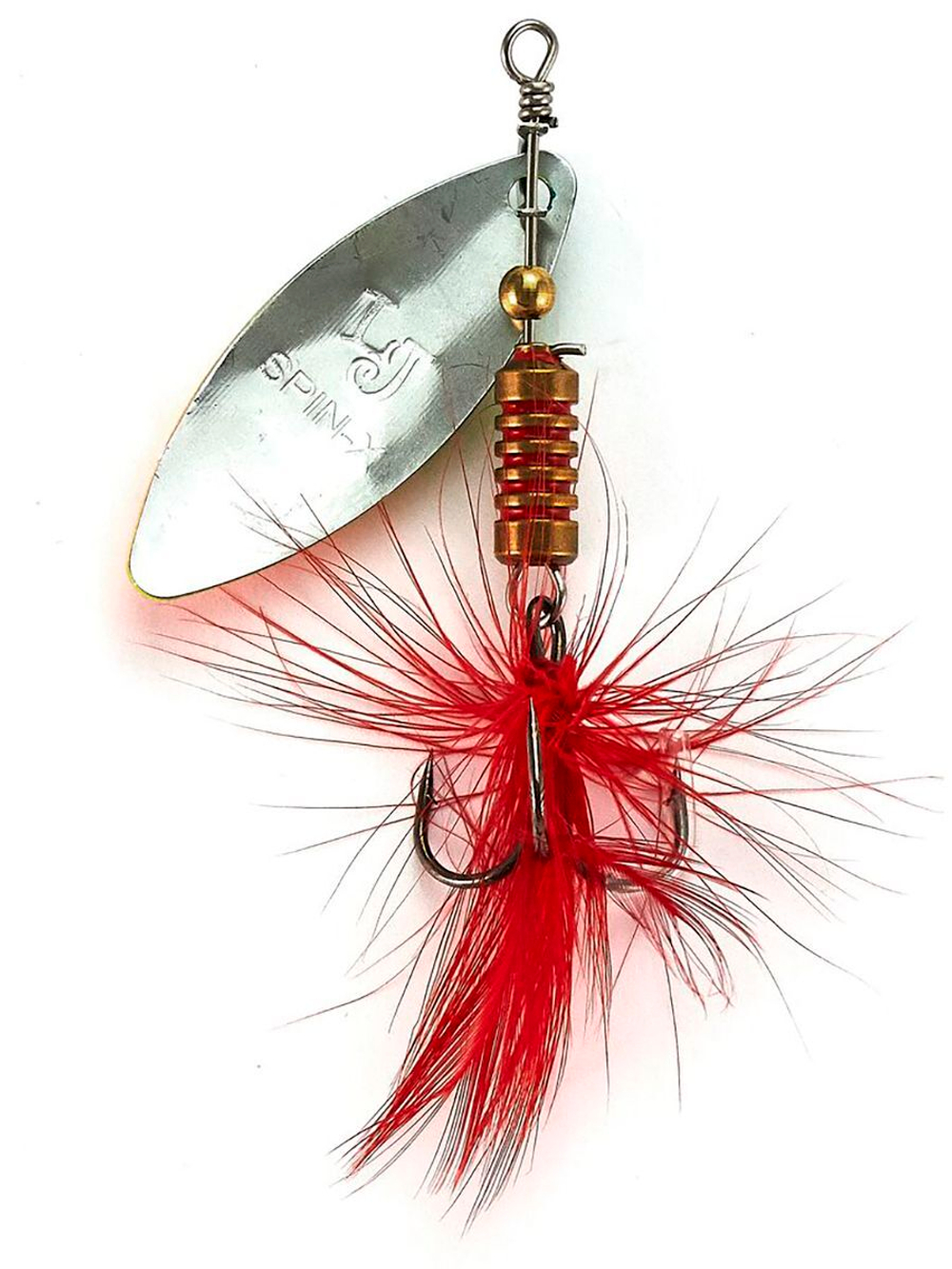 Блесна вращающаяся Lucky John SPIN X LONG 05 12,0г CR (5шт. в упк.)