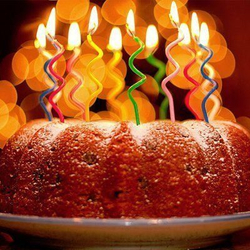 Свечи для торта Спираль 13см 12шт