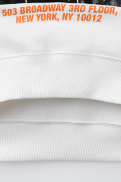 ZARA ТОЛСТОВКА С ПРИНТОМ «ГРАФФИТИ», БЕЛЫЙ