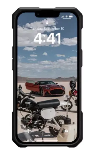 Чехол с поддержкой MAGSAFE Uag Monarch Pro для iPhone 14 6.1", цвет чёрный (Kevlar-Black)