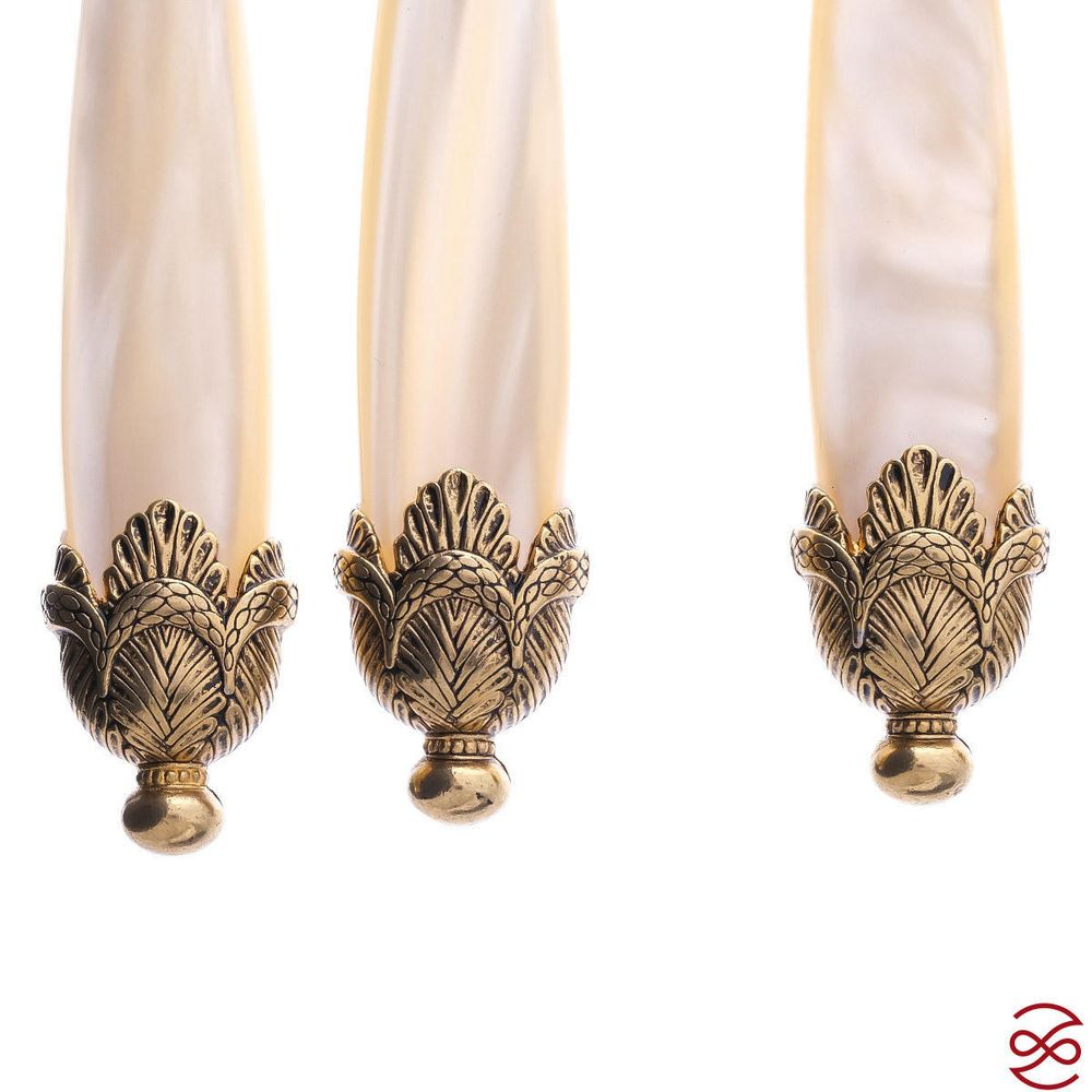 Набор столовых приборов 24пр Siena Antique Gold Champagne Steel