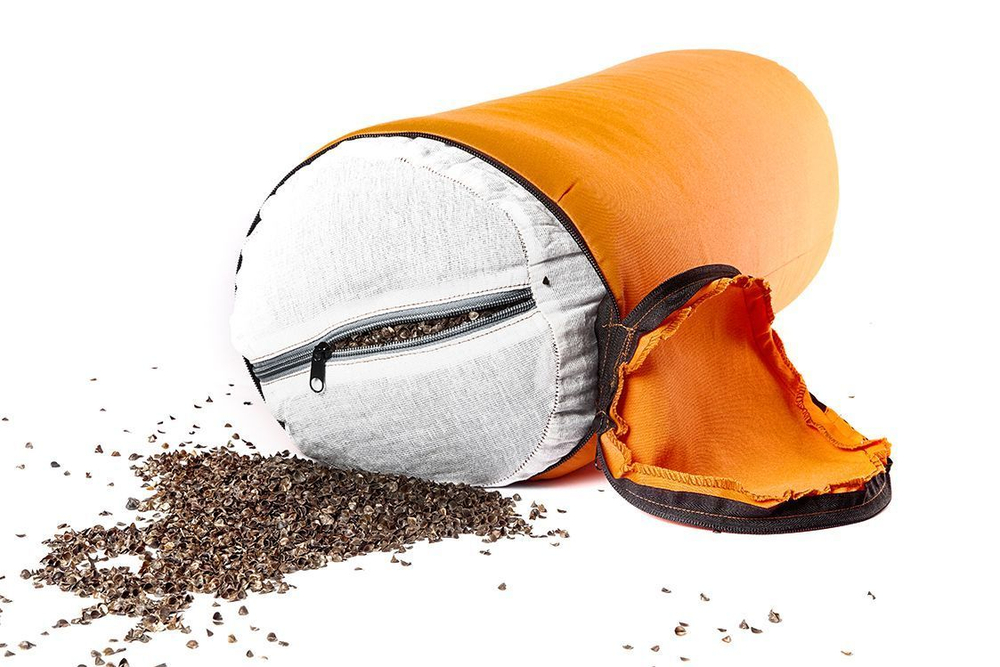 Болстер для йоги из гречихи разных размеров Рамайога