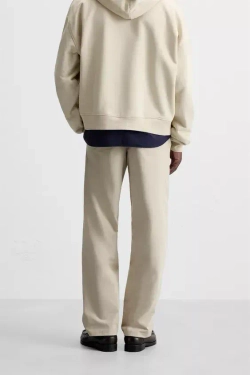 ZARA БРЮКИ-ДЖОГГЕРЫ STRAIGHT FIT, БЕЖЕВЫЙ