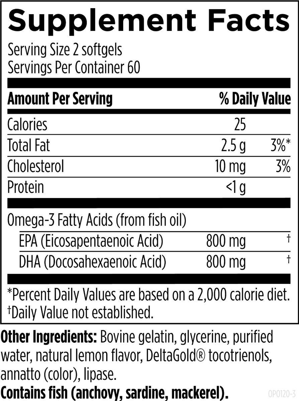 Designs For Health - OPO120 - OmegAvail Hi-Po 120 softgels