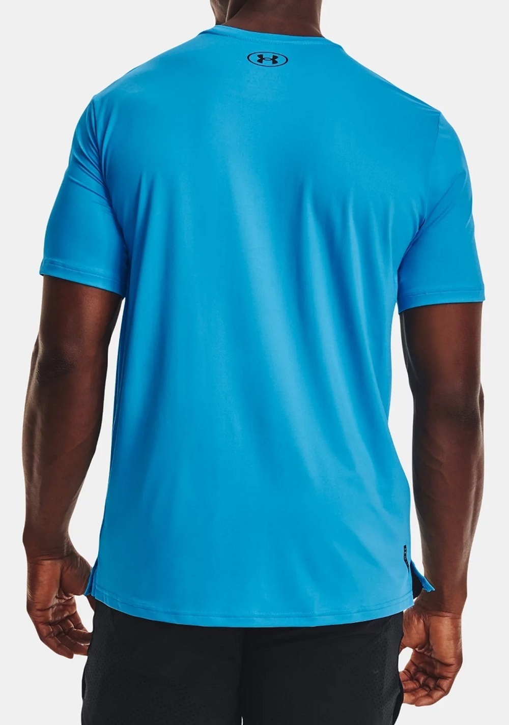 Мужская теннисная футболка Under Armour Rush Energy Short Sleeve - capri/black