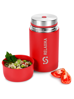 Термос для еды Relaxika 301 (1 литр), красный