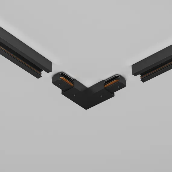 Угловой коннектор питания с вводом питания Unity черный Technical tra001clb-11b