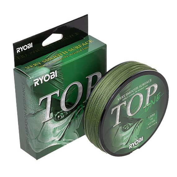 Шнур TOP PE4X-120M 7,0/d-0.437mm Dark green Ryobi