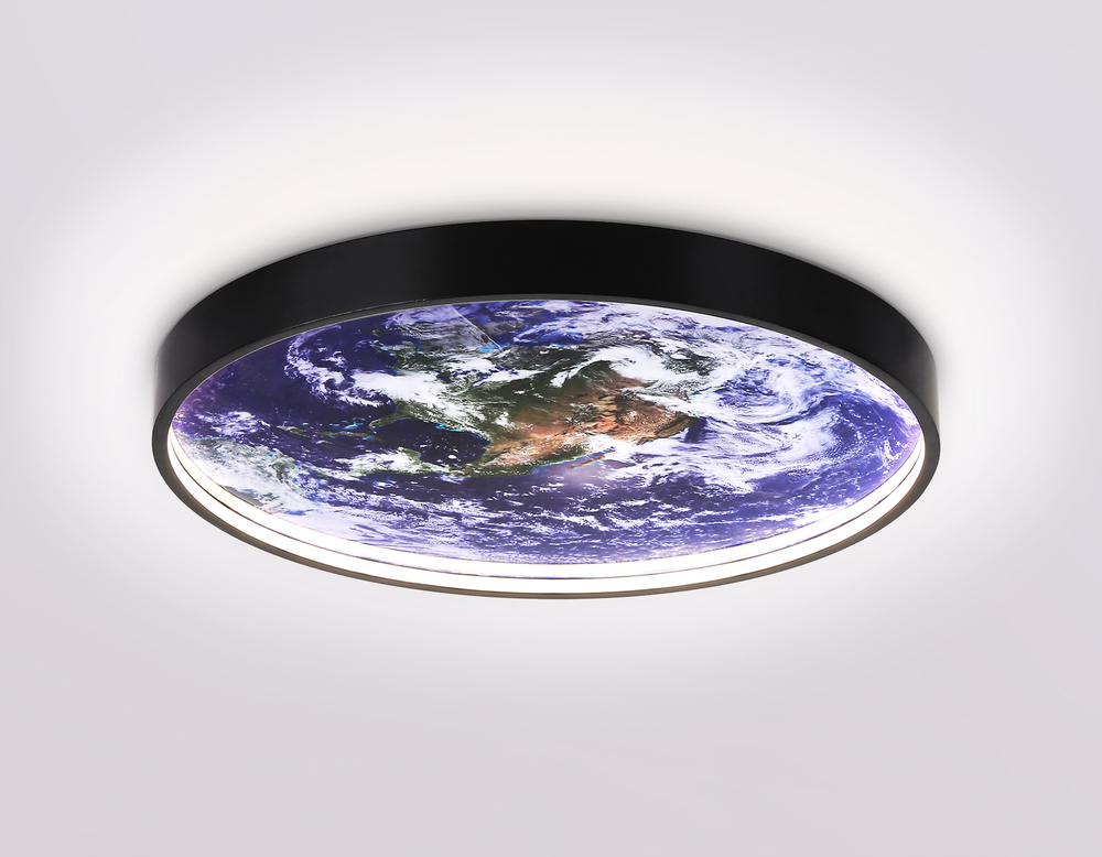 Светильник светодиодный настенно-потолочный FW11131 BK черный 15W LED 3000-6400K D240*38