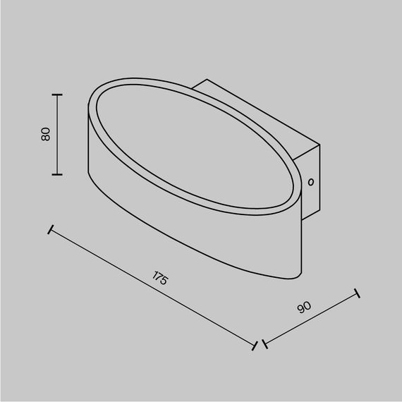 Настенный светодиодный светильник Maytoni Trame C806WL-L5W