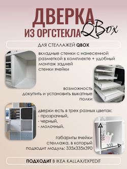 QBox Дверка из оргстекла