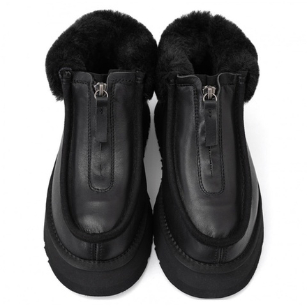 UGG Funkette Platform Boots Leather Black