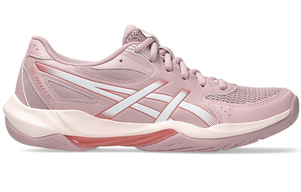 Женские кроссовки для бадминтона/сквоша Asics Gel-Rocket 12 - morganite/white