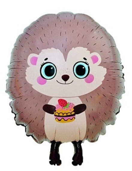 К Фигура Ежик с кексиком 31''/79 см.