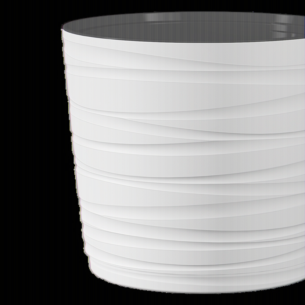 Кашпо для цветов пластиковое 15л d-30см «Модерн Медиум» Пудровый