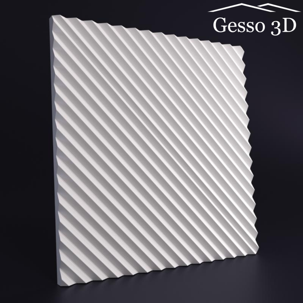 Гипсовая 3D панель Консул 4 диагональ