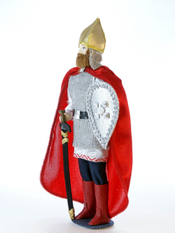 Кукла коллекционная в русском костюме Богатырь