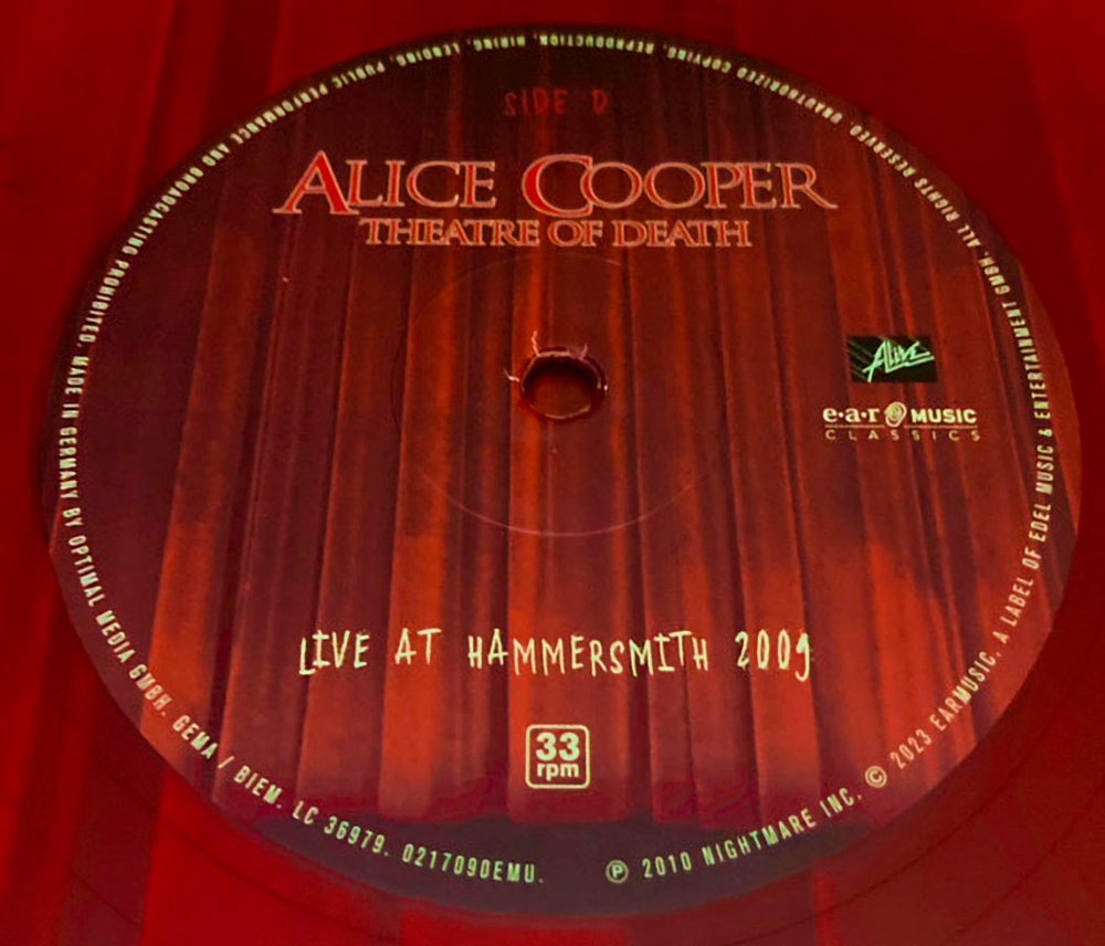 Alice Cooper / Theatre Of Death - Live At Hammersmith 2009 (Coloured Vinyl)(2LP+DVD)