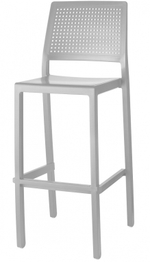 Стул барный пластиковый Scab Design Emi, светло-серый