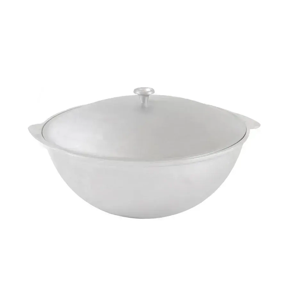 Казан алюминиевый для плова с крышкой 4,5л