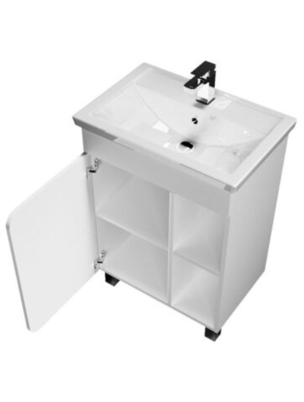 Тумба 1Marka Nuvo 70H 1д. Белый глянец