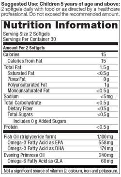 EQUAZEN  ADHD PRO SOFTGELS omega