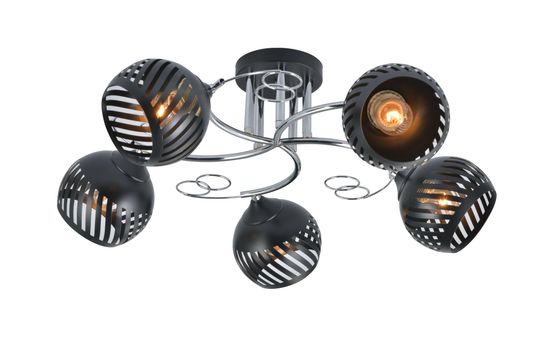 29027/5 CHROME+BLACK (1) Люстра (RL)